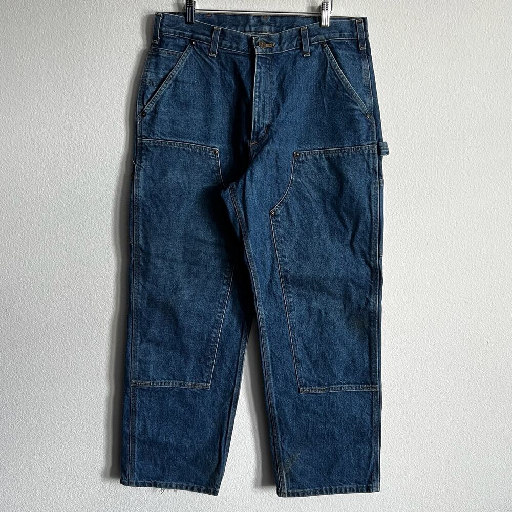 Carhartt B73 DST denim double knee work wear carpenter pants